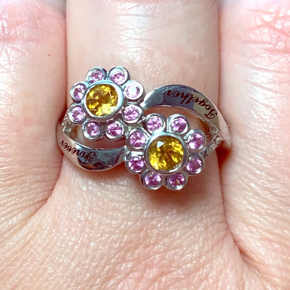 BLACK FRIDAY SALE!!!  White Gold Flower Ring